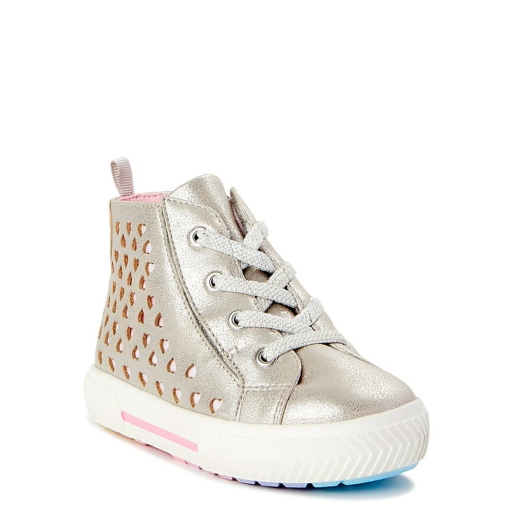 Wonder Nation - adorable girls metallic sneakers - perfect condition!